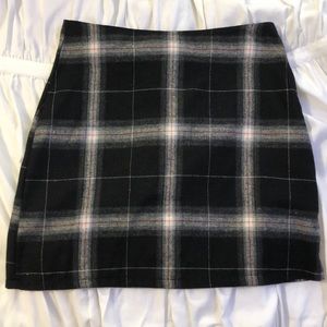 Plaid mini skirt